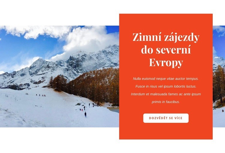 Zimní zájezdy Téma WordPress