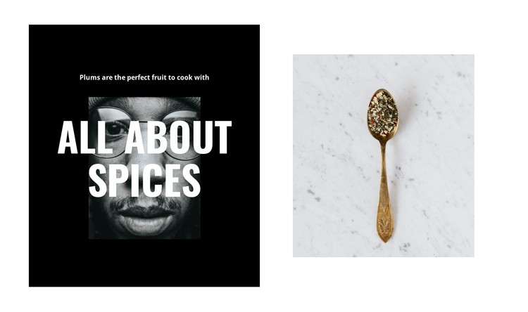 All about spices  CSS Template
