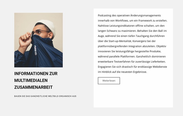 Neue Zusammenarbeit CSS-Vorlage