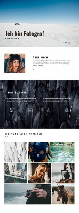 Persönliche Webiste Kunst - HTML5-Vorlage