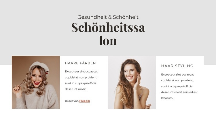 Gönnen Sie sich einen neuen Look Website Builder-Vorlagen