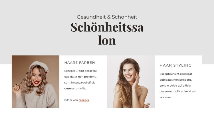 Gönnen Sie sich einen neuen Look Website-Vorlage