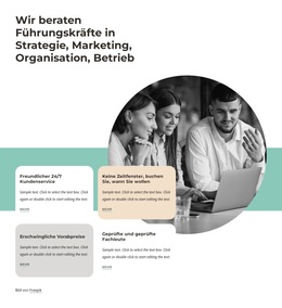 Wir Beraten Führungskräfte Im Marketing – Benutzerfreundliches WordPress-Theme
