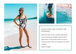 Impresionante Diseño Web Para Los Viajes De Verano Se Retiran