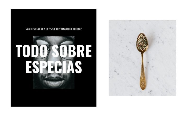 Todo sobre especias Plantilla CSS