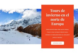 Excursiones De Invierno: Plantilla De Página HTML