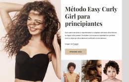 Método De Niña Rizada: Plantilla HTML5 De Una Sola Página