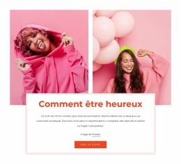 Comment Être Heureux - Outil De Création De Sites Web