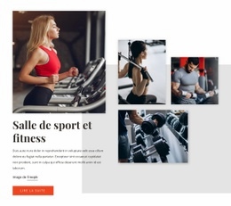 Entraînements Et Équipement - HTML Web Page Builder