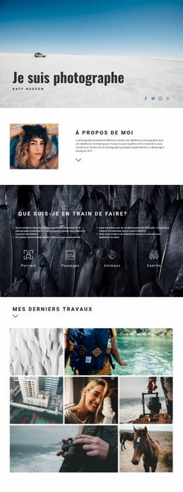 Art De Site Web Personnel - Maquette De Site Web Réactive