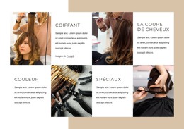 Page De Destination Pour Prestations Salon De Coiffure