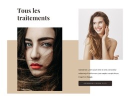 Soin Brésilien À La Kératine - Modèle HTML5 De Fonctionnalité