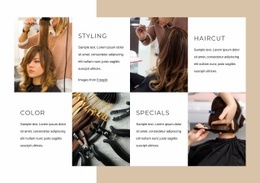 Hair Salon Services - Multi-Purpose Html Code