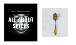 Landing Page For All About Spices