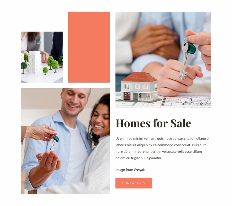 Best homes for sale Html Website Builder