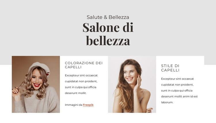 Regalati un nuovo look Modelli di Website Builder