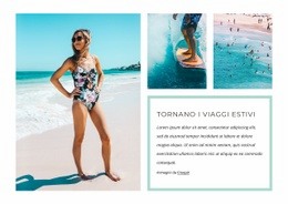 Design Web Straordinario Per I Viaggi Estivi Stanno Andando In Pensione