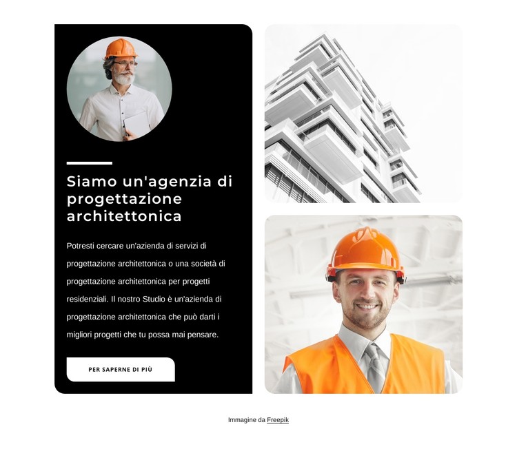 Agenzia di progettazione architettonica Modello CSS