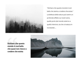 Bellissimo Paesaggio Naturale - Modello Di Pagina HTML