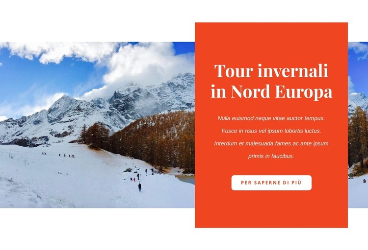 Tour invernali Modello HTML