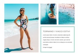 I Viaggi Estivi Stanno Andando In Pensione: Modello HTML5 Moderno