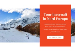 Tour Invernali: Tema WordPress Moderno