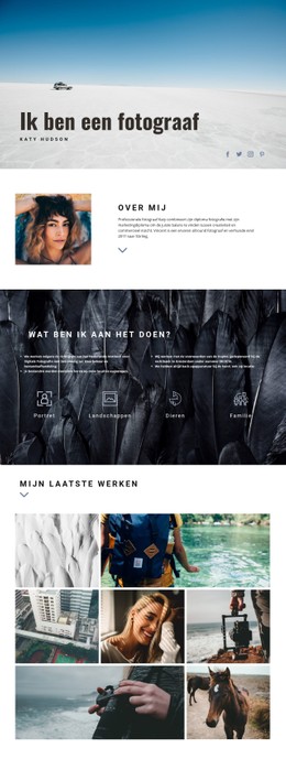 Persoonlijke Webiste Art E-Commercewebsite