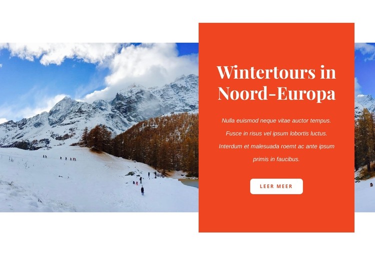 Wintertours HTML-sjabloon