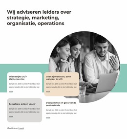 Wij Adviseren Leiders Over Marketing - Eenvoudig Joomla-Sjabloon