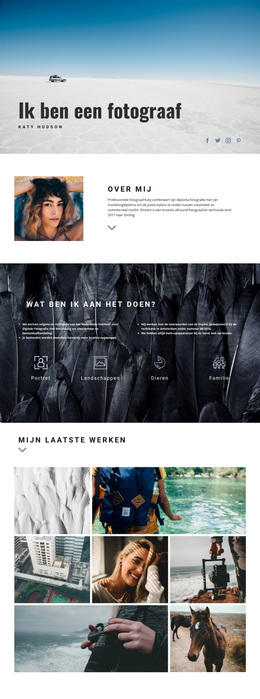 Premium WordPress-Thema Voor Persoonlijke Webiste Art