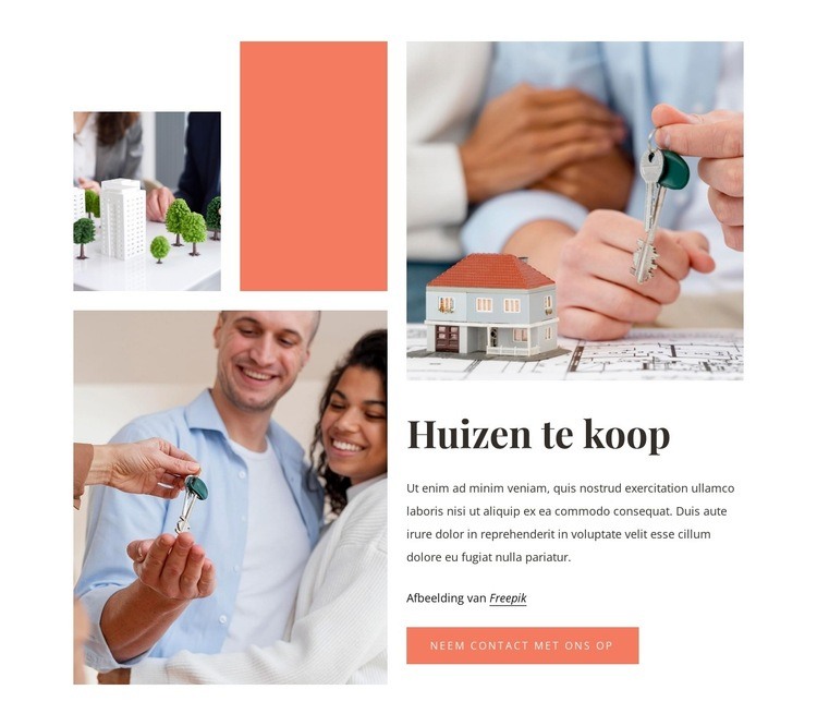 Beste huizen te koop Website Builder-sjablonen