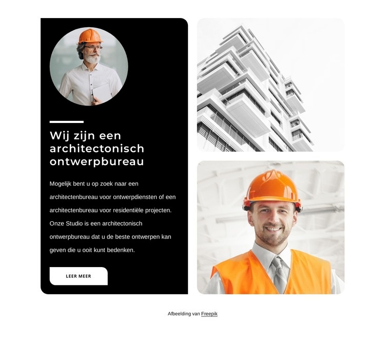 Architectuur ontwerpbureau Website ontwerp