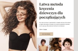 Metoda Kręconej Dziewczyny Prosty Szablon HTML CSS