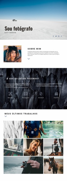 Web Design Gratuito Para Arte Pessoal Do Webiste