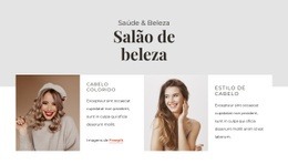 Mime-Se Com Um Novo Visual - Maquete De Site Personalizada