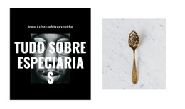 Tudo Sobre Especiarias Modelo CSS Responsivo