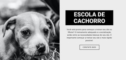 Treino De Escola De Cães - Modelo De Site HTML