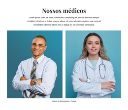 Design De Página HTML Para Melhores Médicos