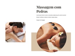 Tema WordPress Massagem Com Pedras Para Qualquer Dispositivo