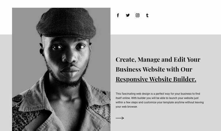 About our agency Squarespace Template Alternative