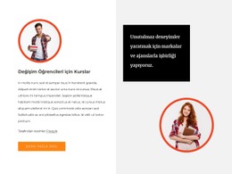 Değişim Öğrencileri Için Kurslar HTML5 Ve CSS3 Şablonu