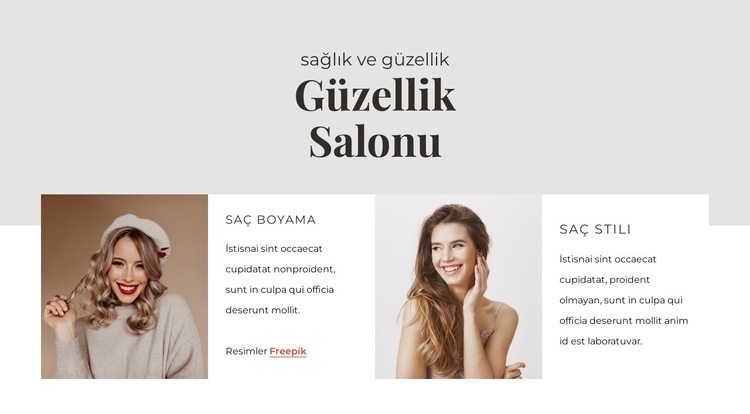 Kendinizi yeni bir görünümle şımartın Web Sitesi Mockup'ı