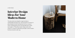 Loft Details In Interior - Functionality Web Page Design