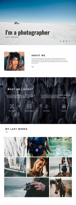 Personal Webiste Art - Responsive Website Mockup