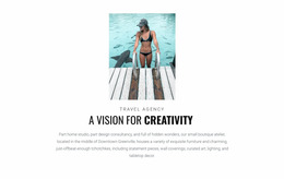 Website Mockup For Travel Hotel Guide