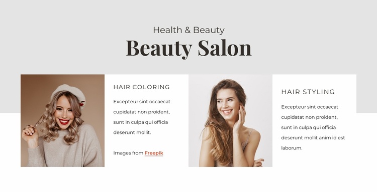 Treat yourself to a new look Website Template