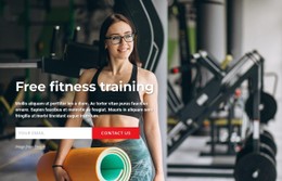 Free fitness training - CSS Template by Nicepage