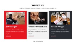 Trainings Und Trainerbetreuung Responsive CSS-Vorlage