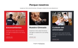 Entrenamientos Y Atención Al Entrenador - Página De Destino Multipropósito