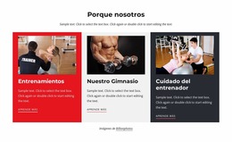 Entrenamientos Y Atención Al Entrenador: Plantillas De Creación De Páginas Gratuitas